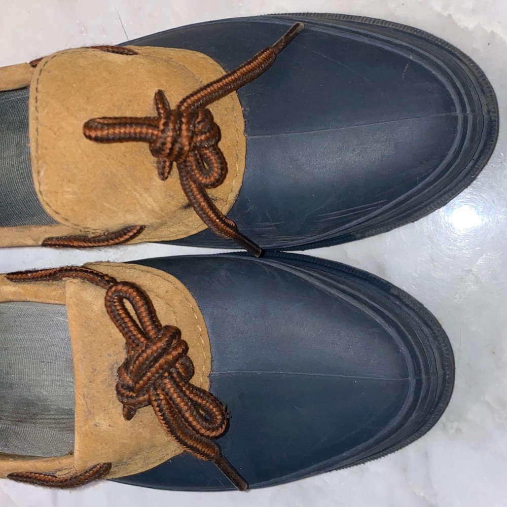 Two-Tone Duck Boots with Brown Laces Xtradry